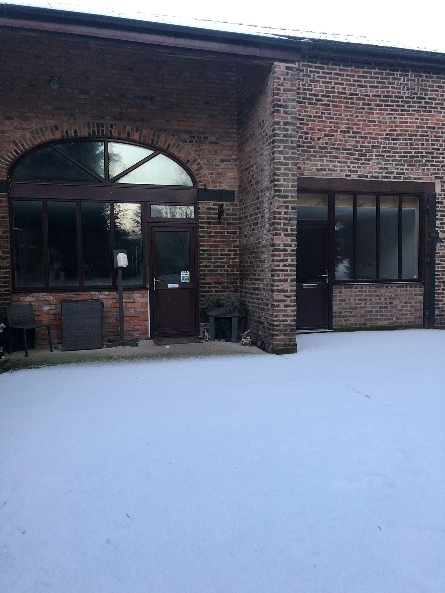 The peaceful countryside surroundings of Barking Barn Academy in winter